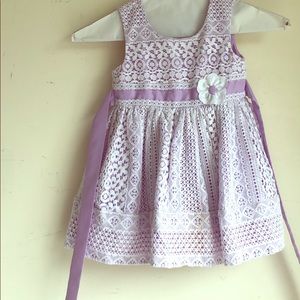 White palace and purple dress